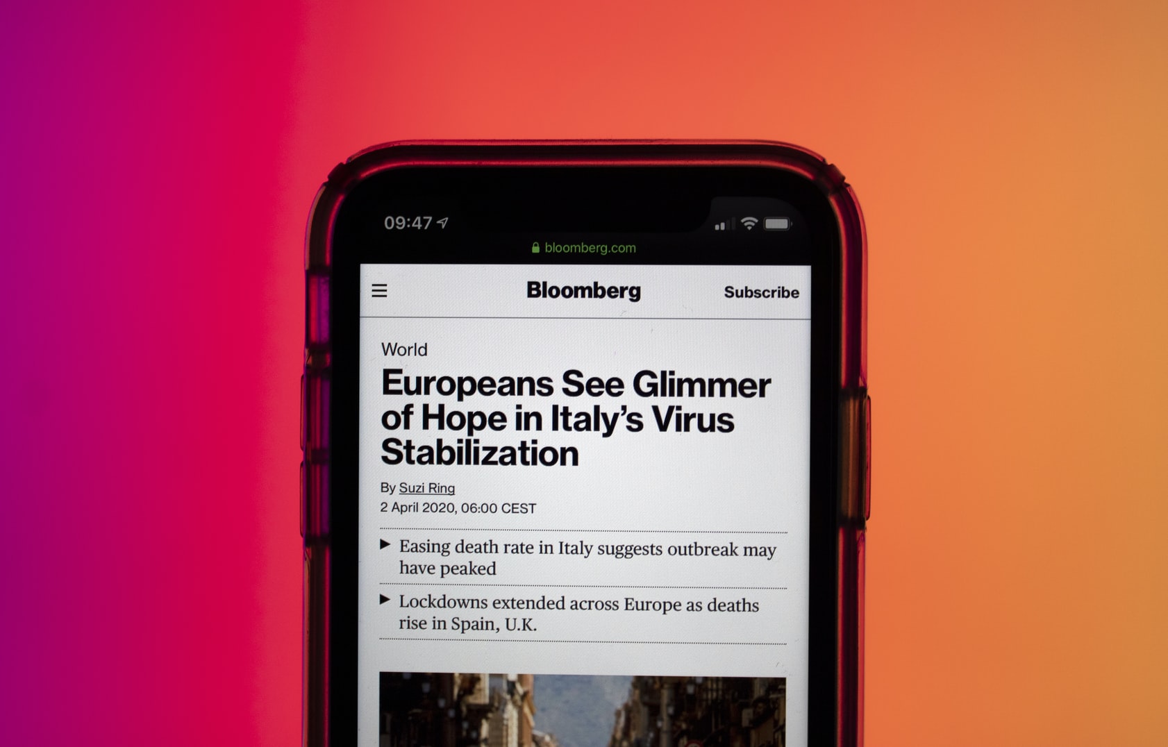 coronavirus glimmer of hope europe